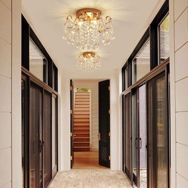 Small Gold Crystal Chandelier